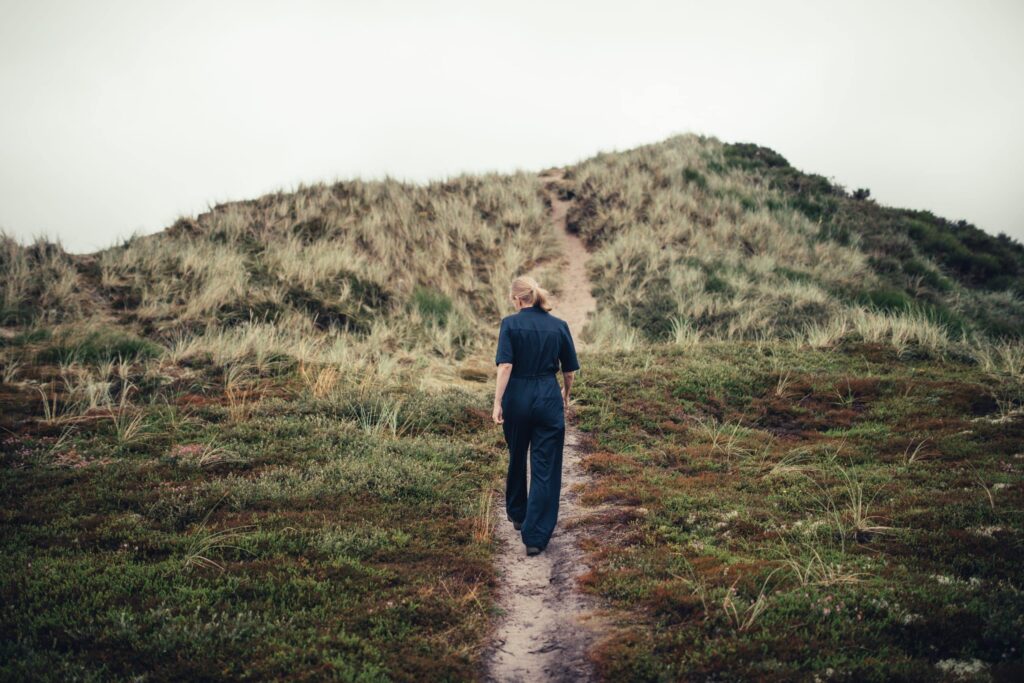 Pia Stigaard Skammelsen på vandretur