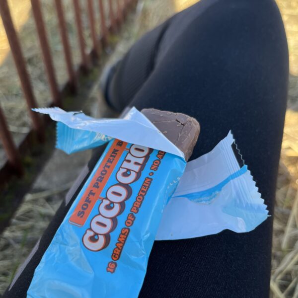 Proteinbar med chokolade og kokos